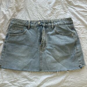 mini jean skirt